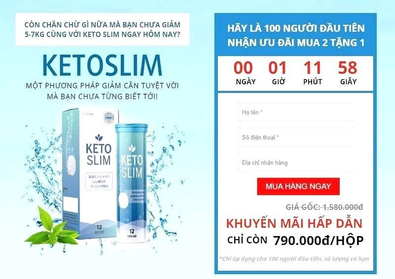 Giới thiệu khách hàng sản phẩm mới – Keto slim viên sủi giảm cân thần thánh!