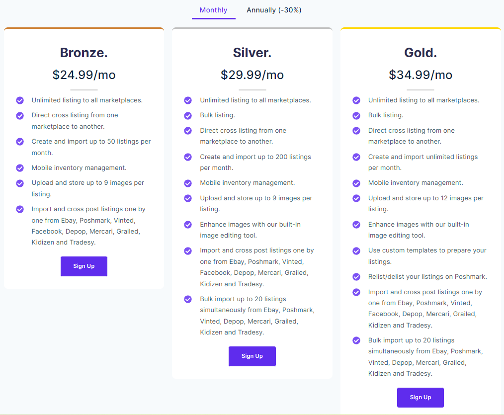 Crosslist Pricing Plan - DSers