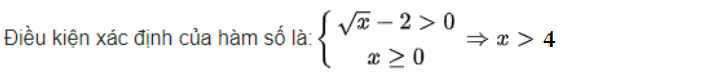 Ví dụ 1 - bài tập tìm điều kiện của hàm logarit