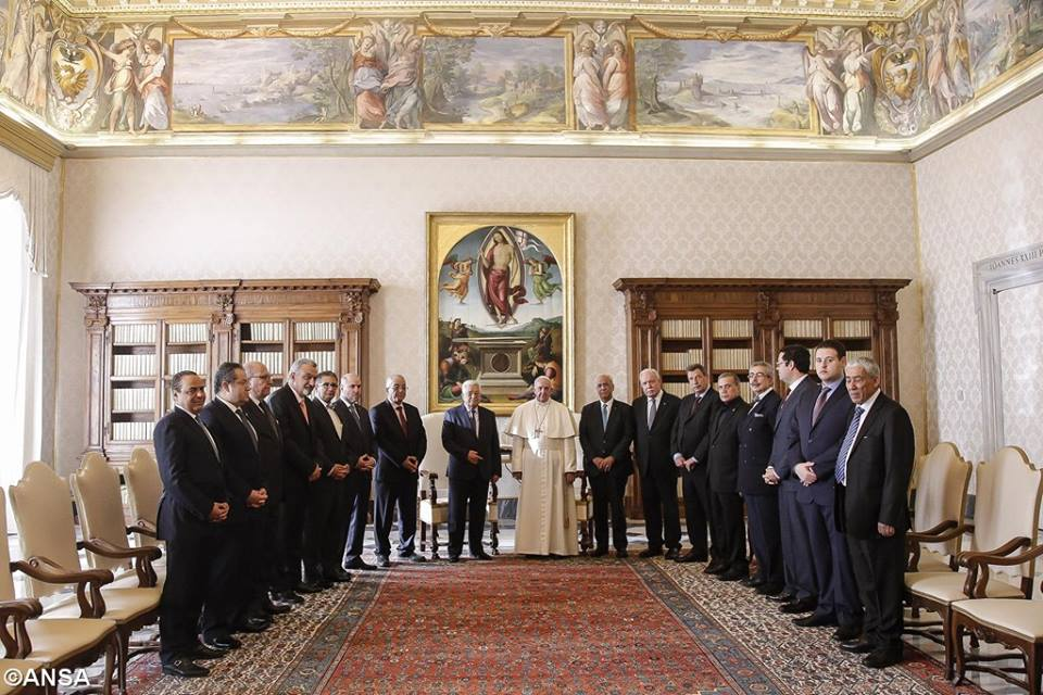 Đức Thánh Cha Phanxico gặp gỡ Tổng thống Palestine, Mahmoud Abbas