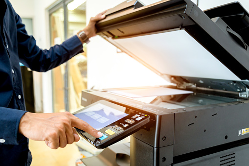 View Small business using copier features & pages per minute multifunction printing