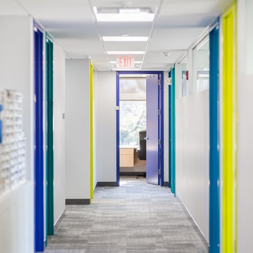 photo of the hallway in the office