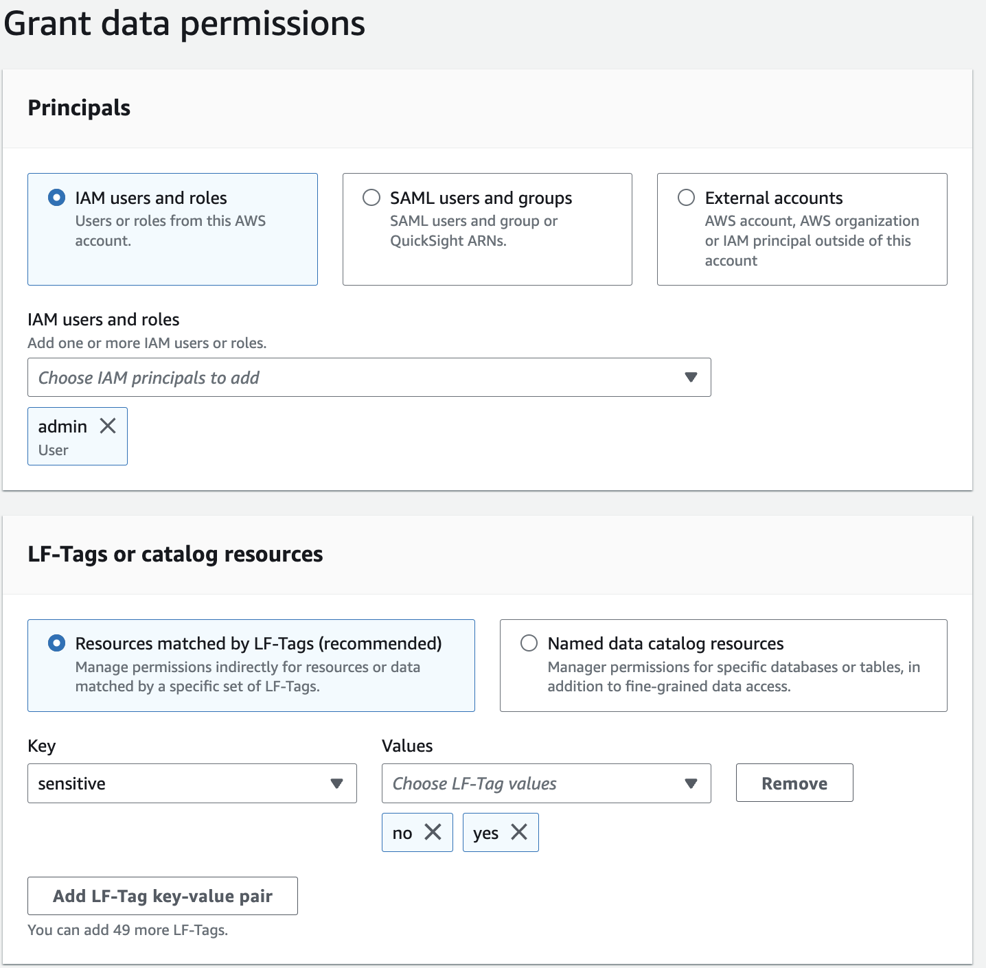 Admin Permission Tags and Data Filter