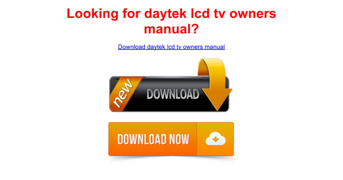 Daytek Manual