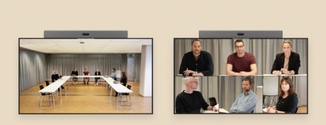 Neat Symmetry helps make video meetings feel more natural.