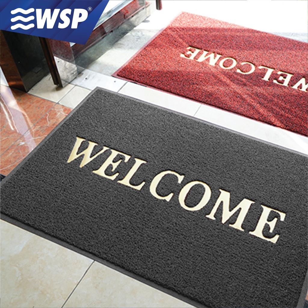WSP พรมดักฝุ่น Welcome พรมเช็ดเท้า พรมกันลื่น พรมปูพื้น ขนาด 60x90cm. รุ่น  BMX-204 (มีหลายสีให้เลือก) | Shopee Thailand