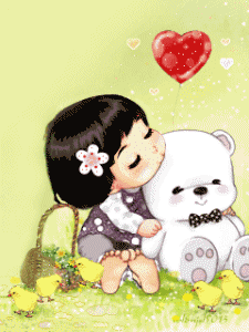 MY SWEET BABY nenita con osito minigifs gifs imágen para imprimir ...