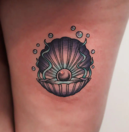 Animated Oyster Tattoo