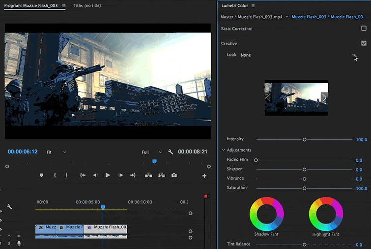 Chỉnh màu video trong Adobe Premiere