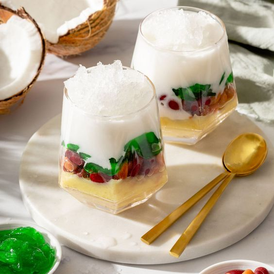 Three Colored Sweet Gruel - vietnam dessert food