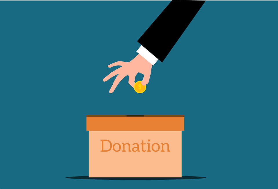 Free vector graphics of Donation