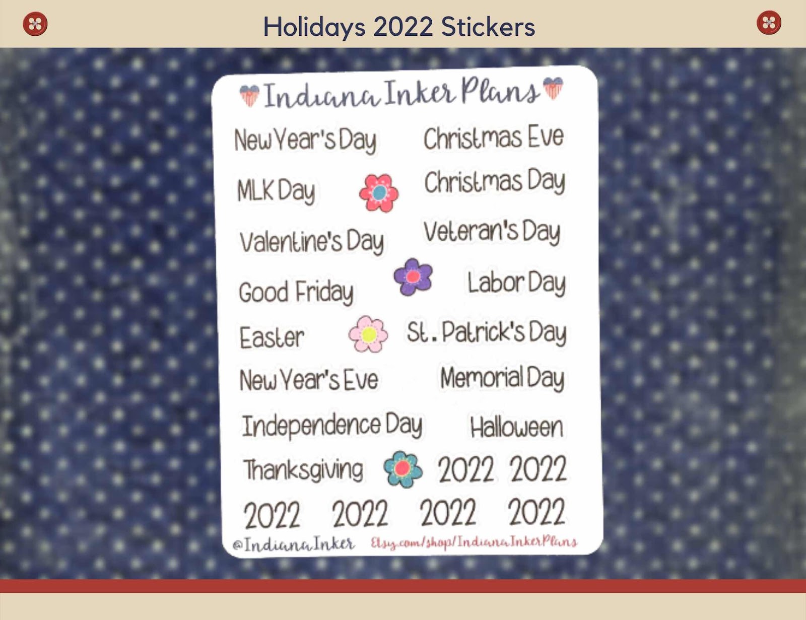 holiday stickers