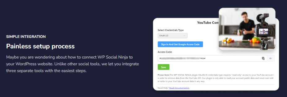 Easy Integration with WP Social Ninja