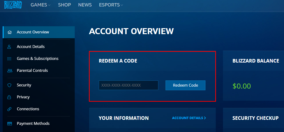 Activations » Activation with Battle.net Direct