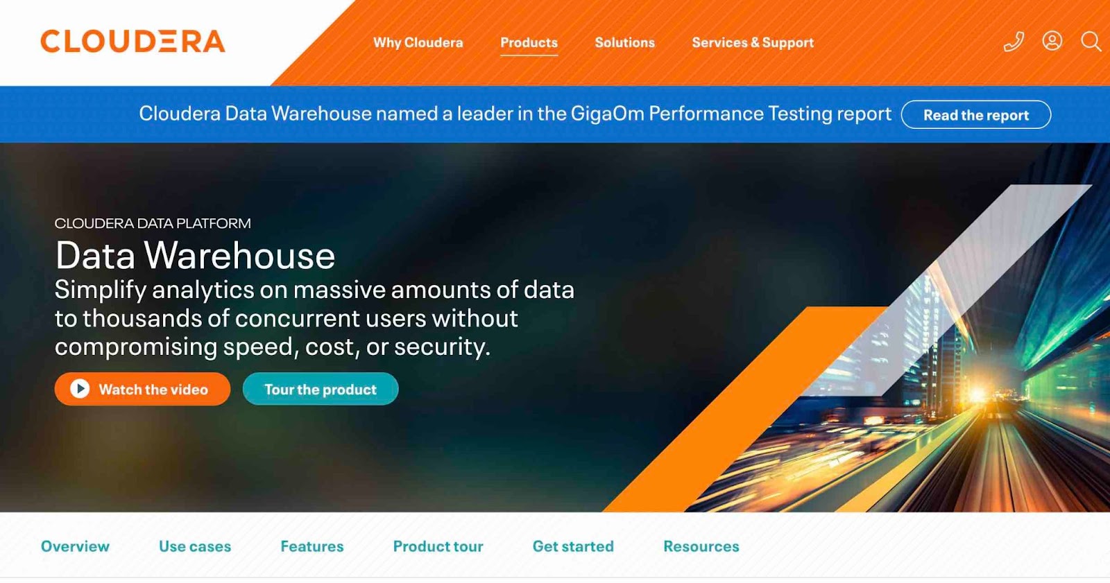 data management platform, cloudera data warehouse