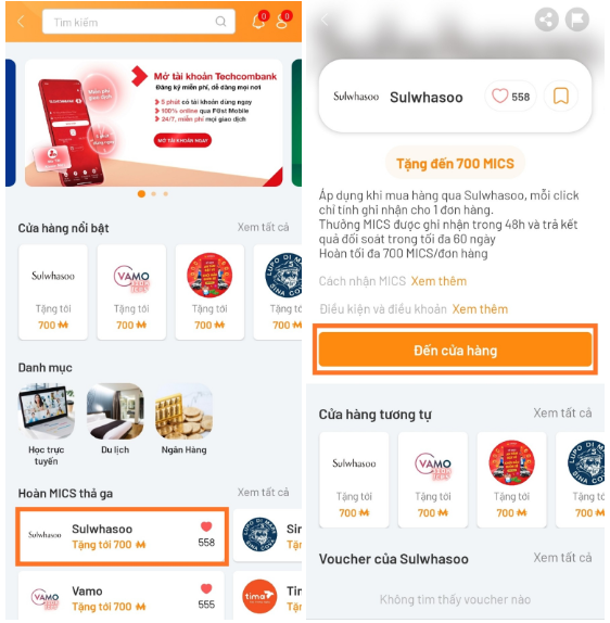 Tiện ích Vconomics Affiliate tặng đến ngàn MICS
