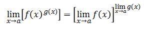 Fórmula de la propiedad de una función potencial exponencial de los límites