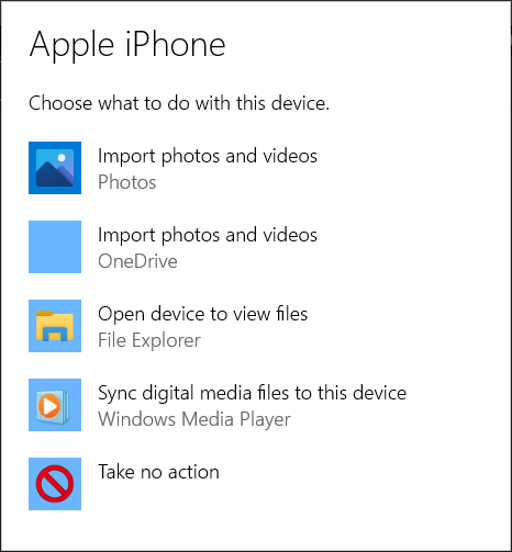 step 4: Apple iphone: transfer photos