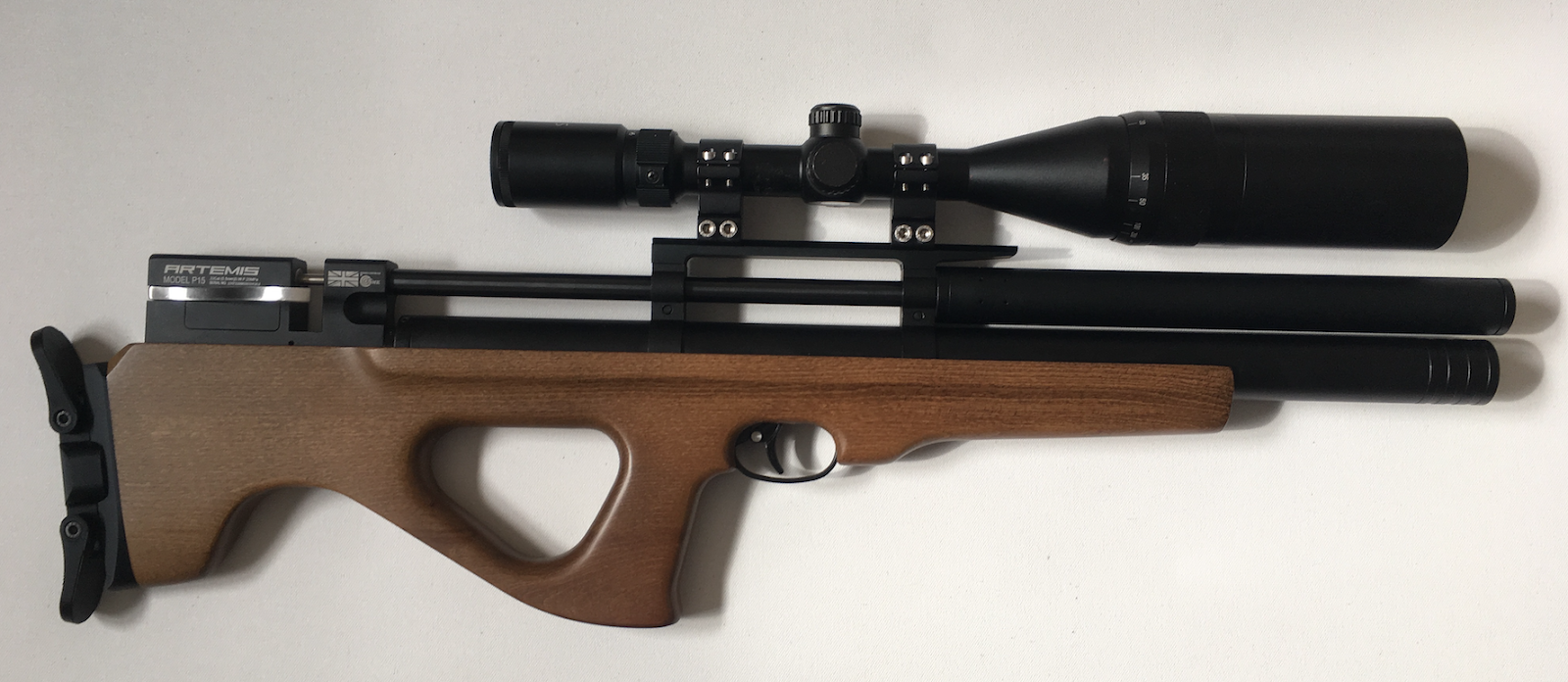 The P15 with aftermarket scope