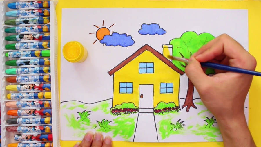 Với cách vẽ tranh ngôi nhà lớp 1, các bé sẽ học được cách tạo ra một bức tranh vui nhộn và sáng tạo. Hãy tạo thêm niềm vui cho các con trong giờ học tập bằng bức tranh đầy màu sắc và chân thật này.
