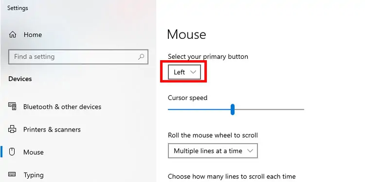 If the left button of your gaming mouse is not working then it has to be reset in the mouse settings of your PC.