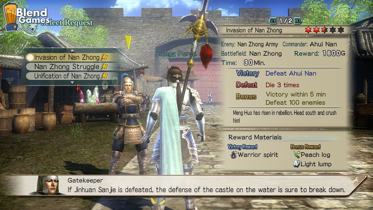 Hình ảnh trong game Dynasty Warrior Strikeforce 2 (screenshot)