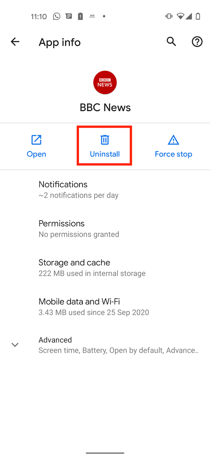 clear storage, clear app, or clear cache options  - solving one earbud is not working issue