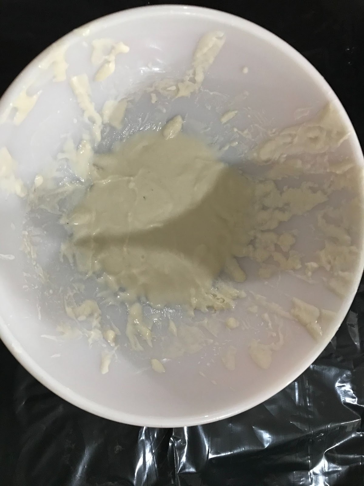 making paper mache in a bowl