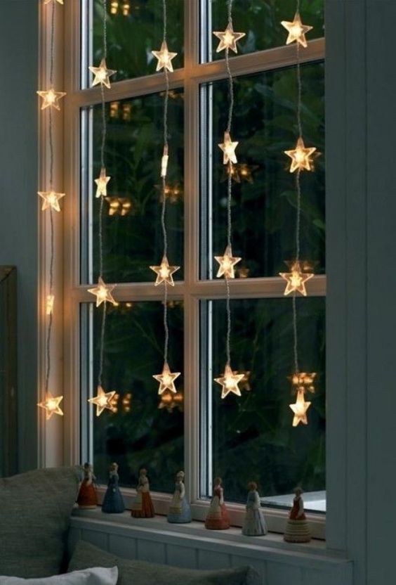 Fairy Lights on Window