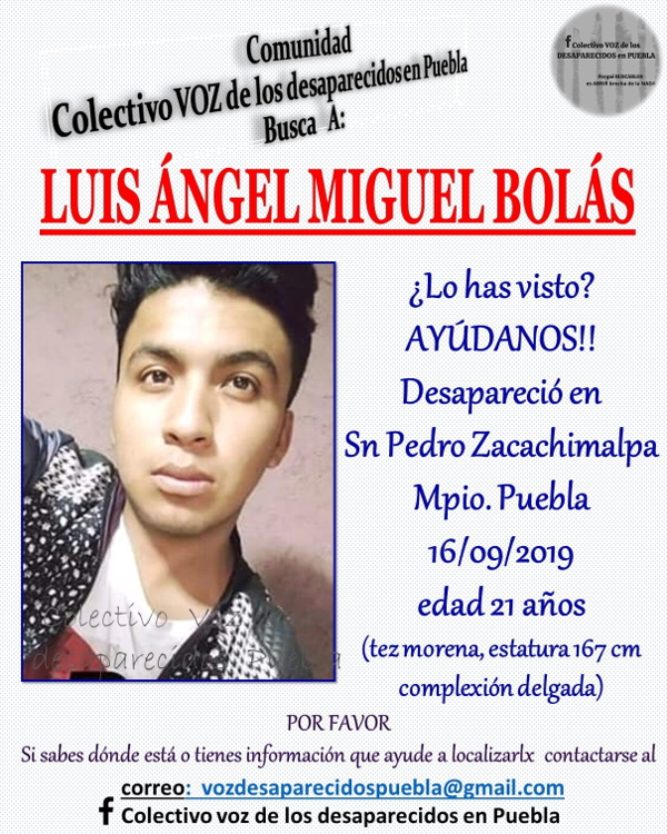 Desapariciones en Puebla