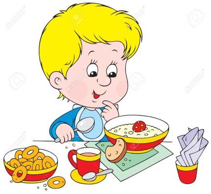Resultado de imagen para niños haciendo desayuno añimado