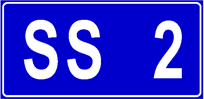 Segnale di identificazione strada statale