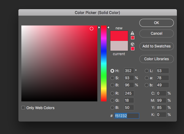 Photoshop color picker