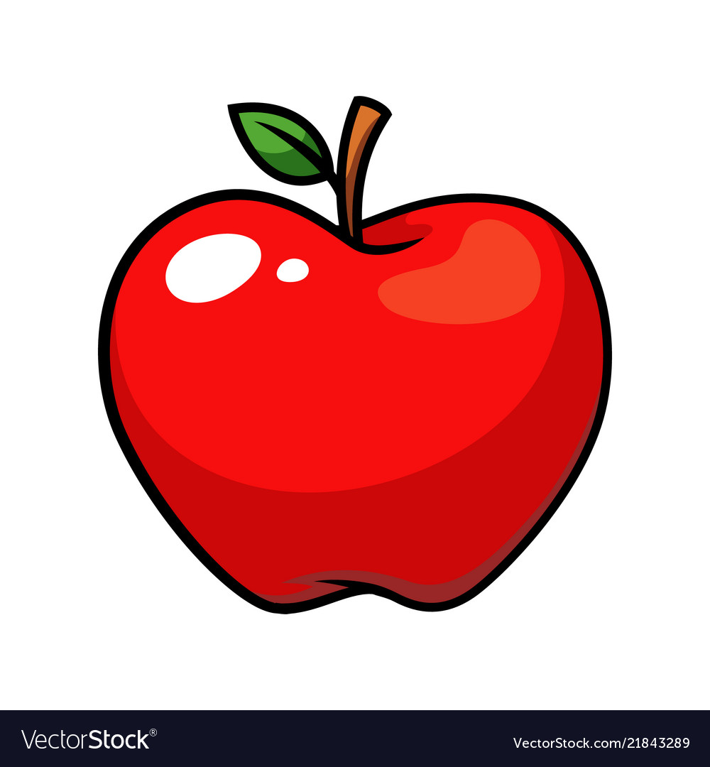 Apple fruit Royalty Free Vector Image - VectorStock