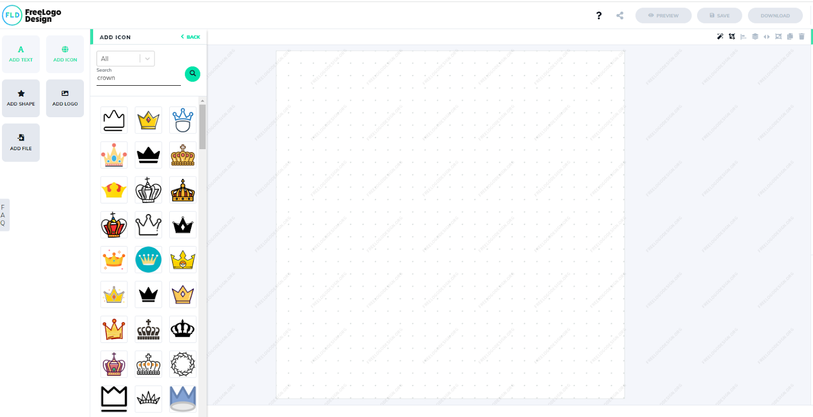Crown logo icons - Freelogodesign logo maker