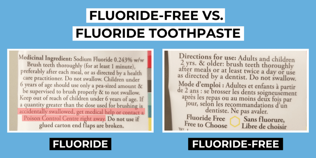 fluoride-free vs fluoride toothpaste