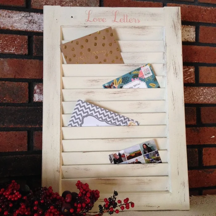 Easy And Clever DIY Projects: Window Shutter Mail Holder 