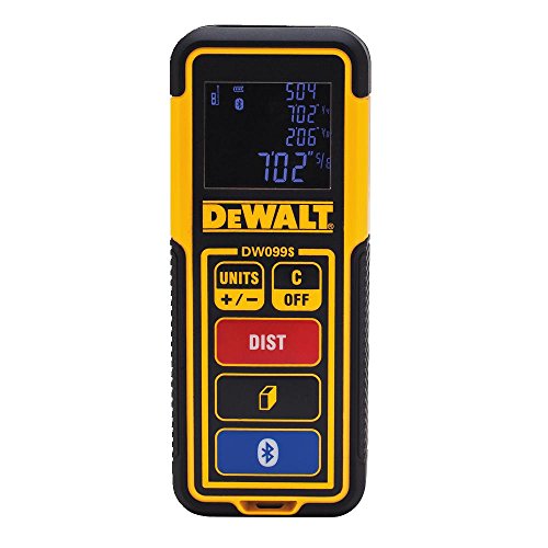 DEWALT Laser Measure Tool/Distance Meter, 100-Feet with Bluetooth...