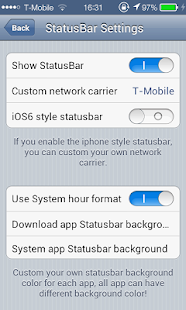 Download iOS7 Statusbar apk