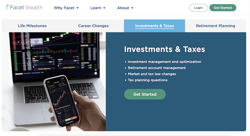 Facet Wealth investments and taxes