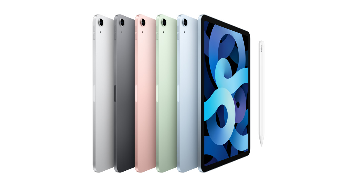 2020 Apple iPad Air comes in Space Gray, Silver, Rose Gold, Sky Blue and Green colors.