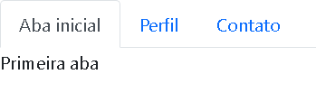 Navs Bootstrap no Javascript Aba Inicial