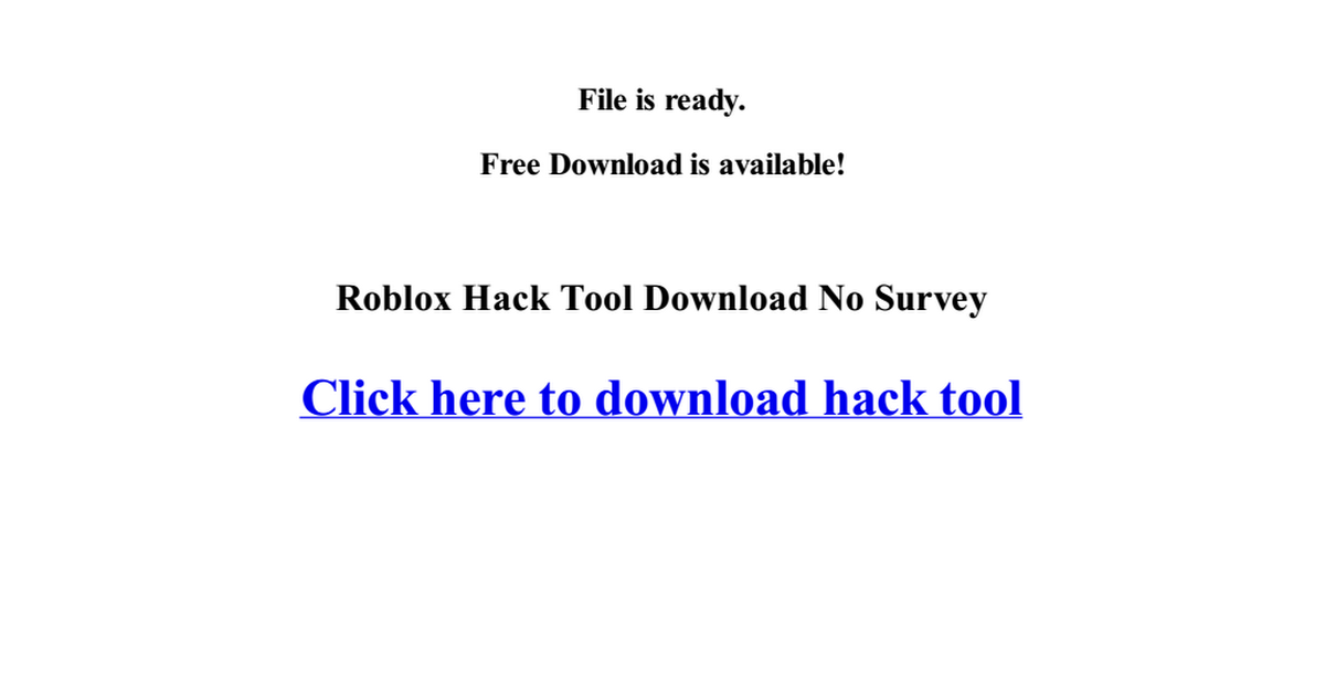 Roblox Hack Tool No Survey Google Drive