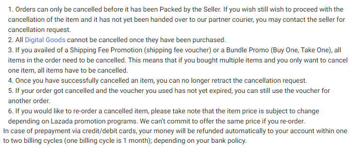 How to Cancel Your Order in Lazada?