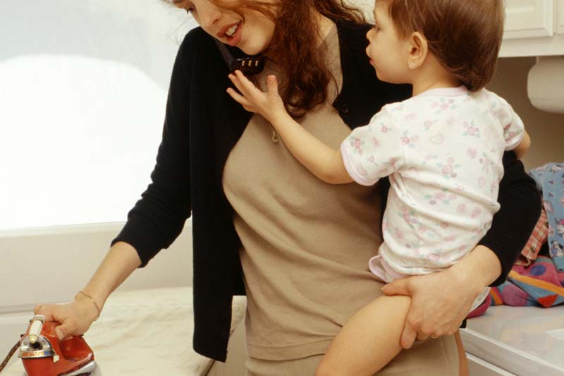 A busy mom.