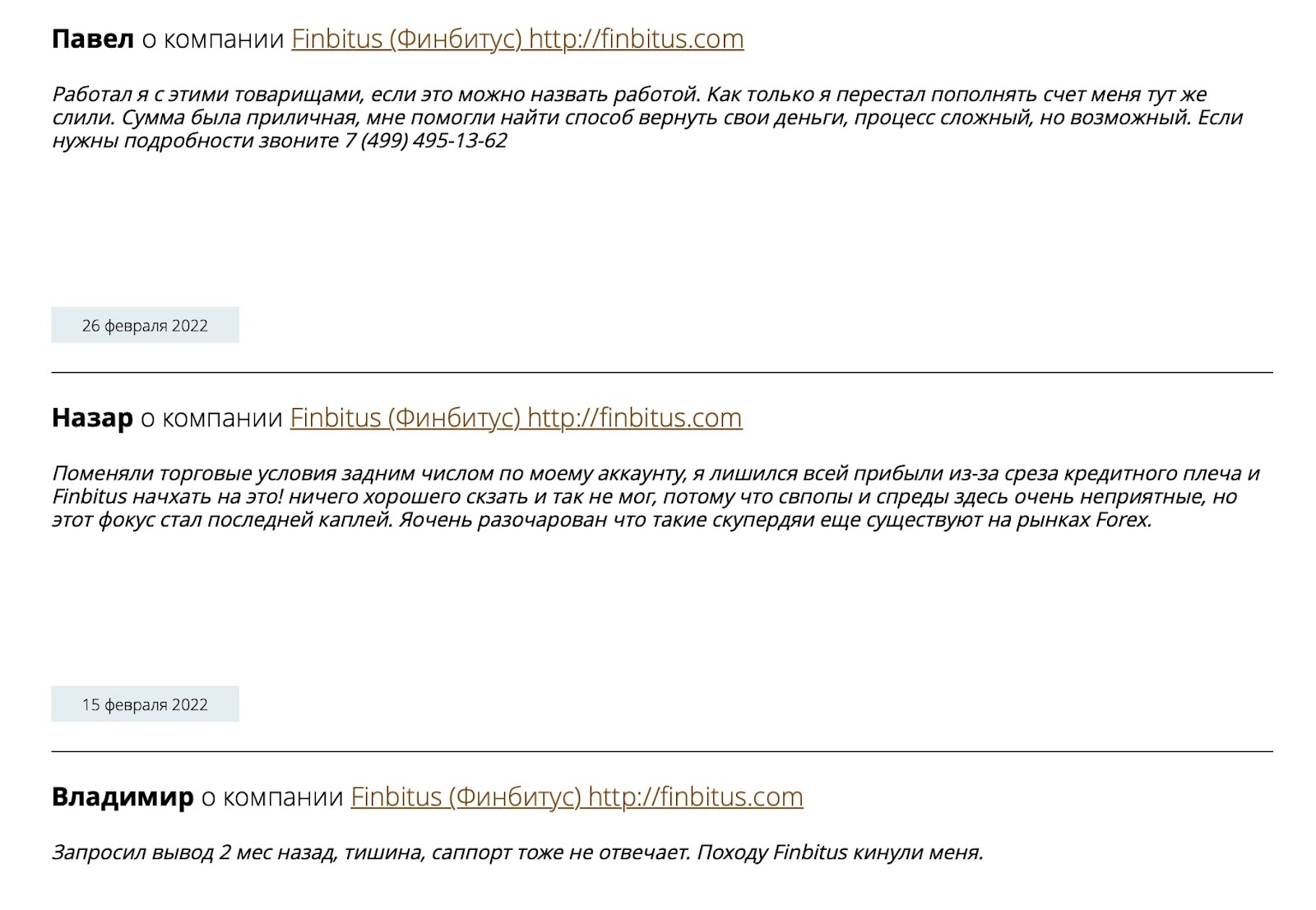 Fin Bitus: отзывы реальных клиентов, анализ веб-ресурса