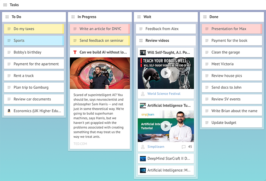 online kanban board example