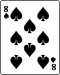 Playing card spade 8.svg