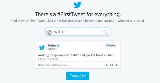 How to check the very first tweet of any user on Twitter