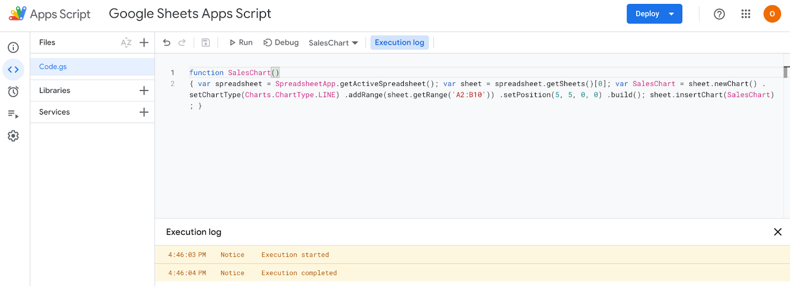 Google sheets app script editor how to open and use it